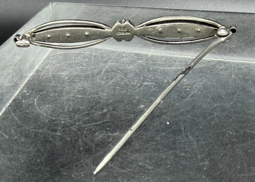 Foster & Bros. - Vintage Edwardian Sterling Silver Bar Pin