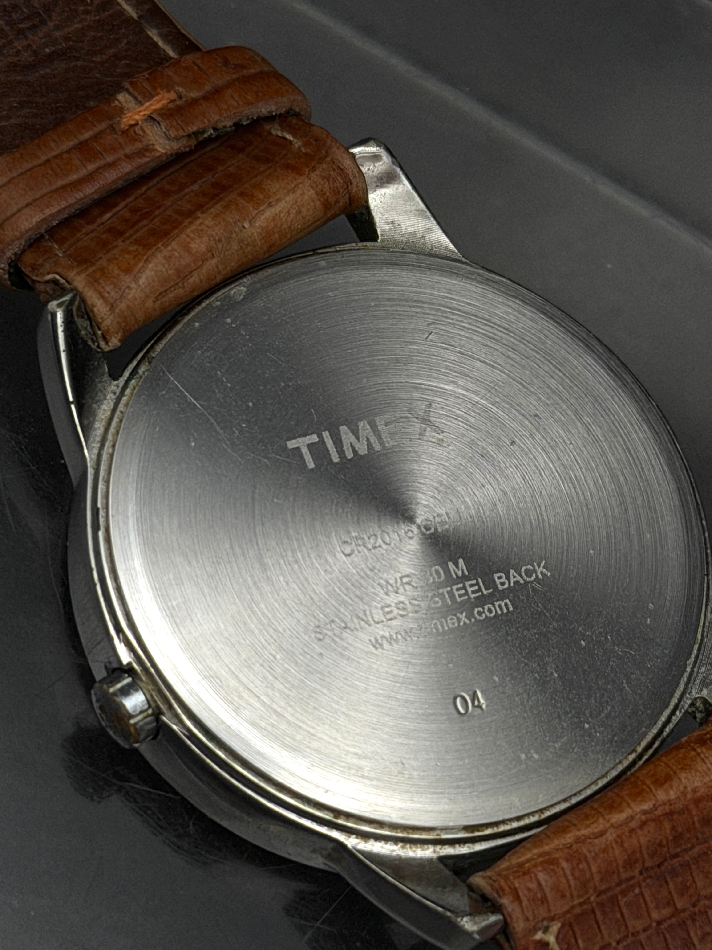Timex - Vintage Functioning Leather Band Indiglo Wristwatch