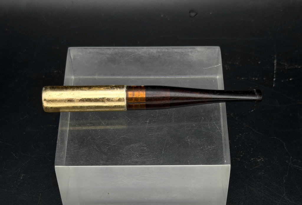 Dunhill - Vintage "Denicotea" Gold Plated Cigarette Holder with Amber Stem