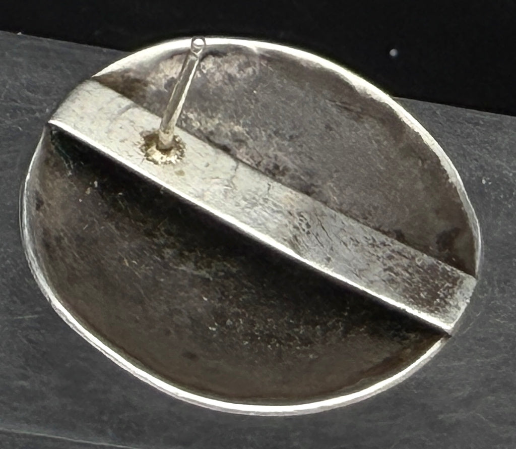 UNMATCHED Vintage Handmade Southwestern Sterling Silver Dome Stud Earring