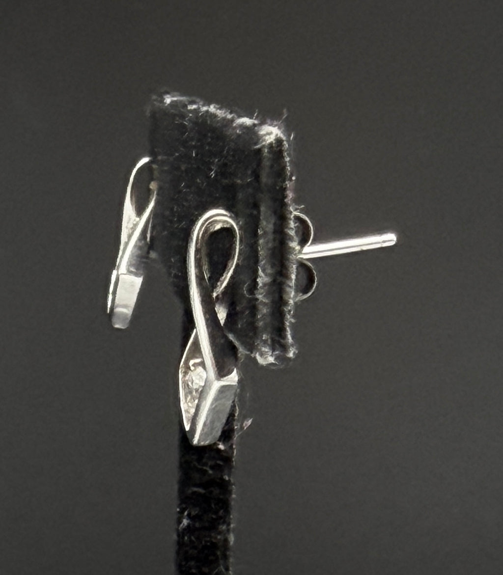 Vintage Sterling Silver and Crystal Earrings