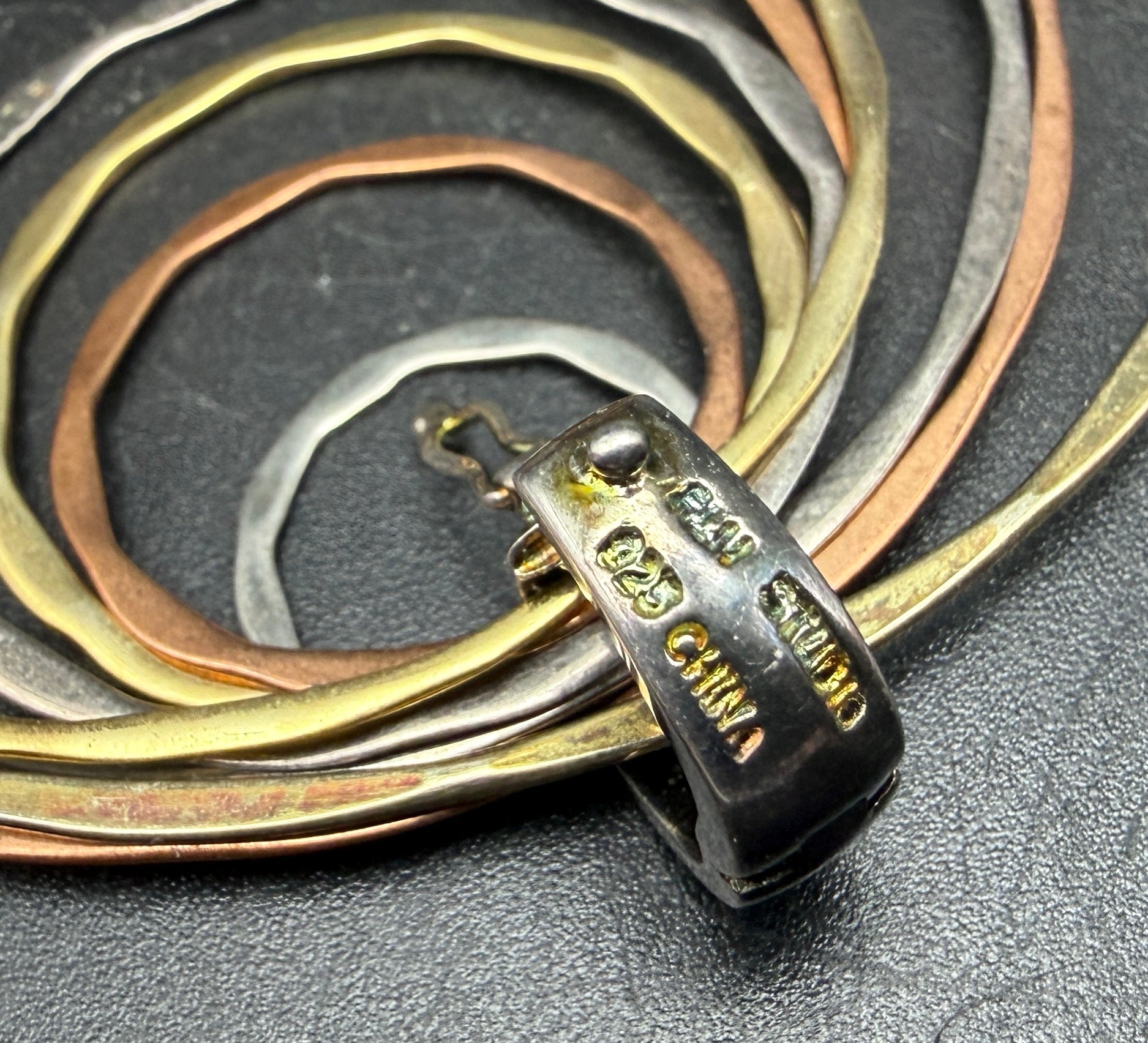 RLM Studio - Vintage Mixed Metals Hoops Pendant
