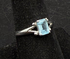 Ross-Simons - Vintage Sterling Silver Blue Topaz Ring - Size 8
