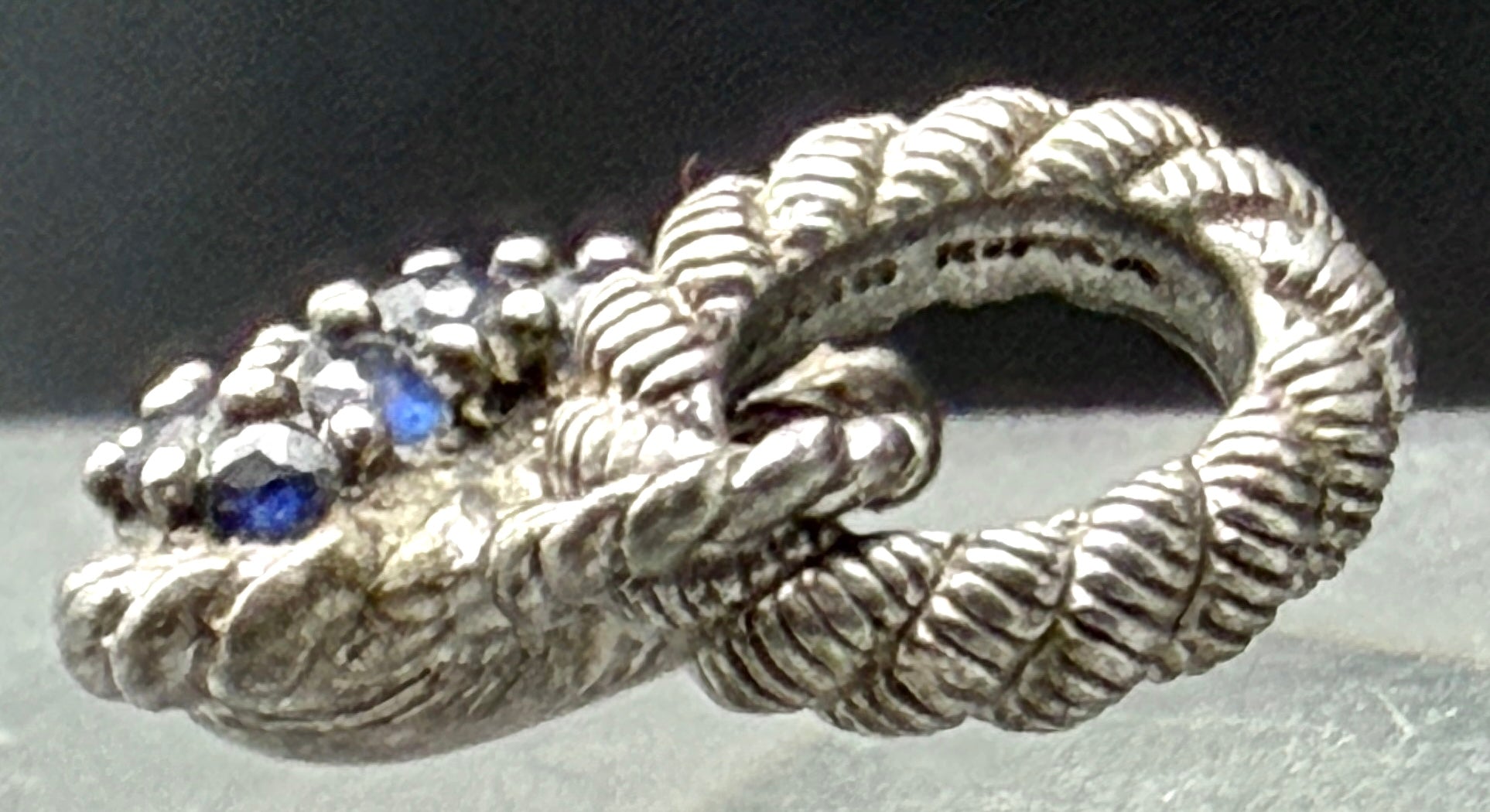 Judith Ripka - Vintage Sapphires and Sterling Silver Heart Charm