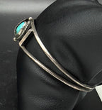 Vintage Handmade Turquoise Sterling Silver Cuff Bracelet