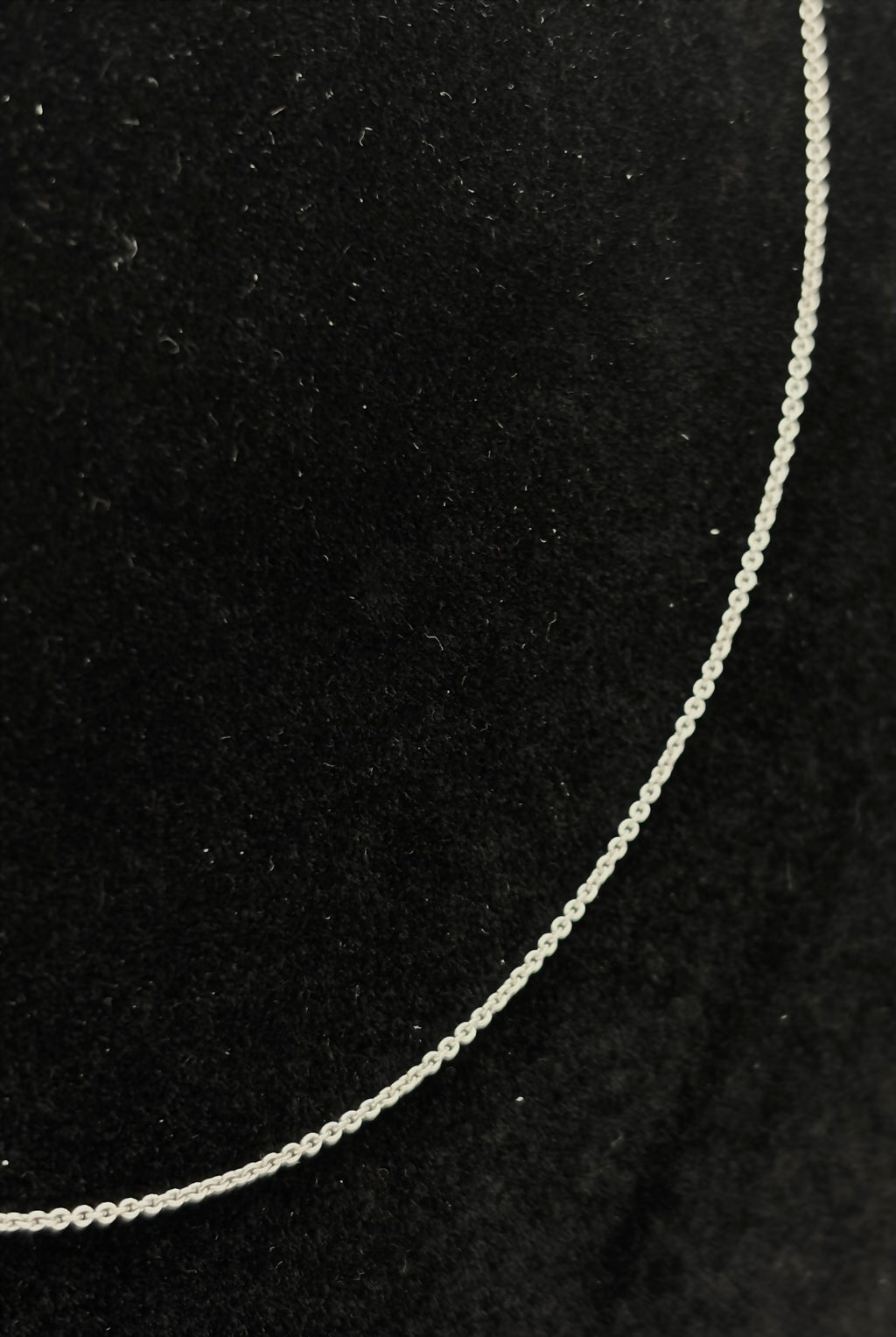 Vintage 18k White Gold Chain Necklace - 18"