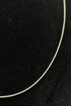 Vintage 18k White Gold Chain Necklace - 18"