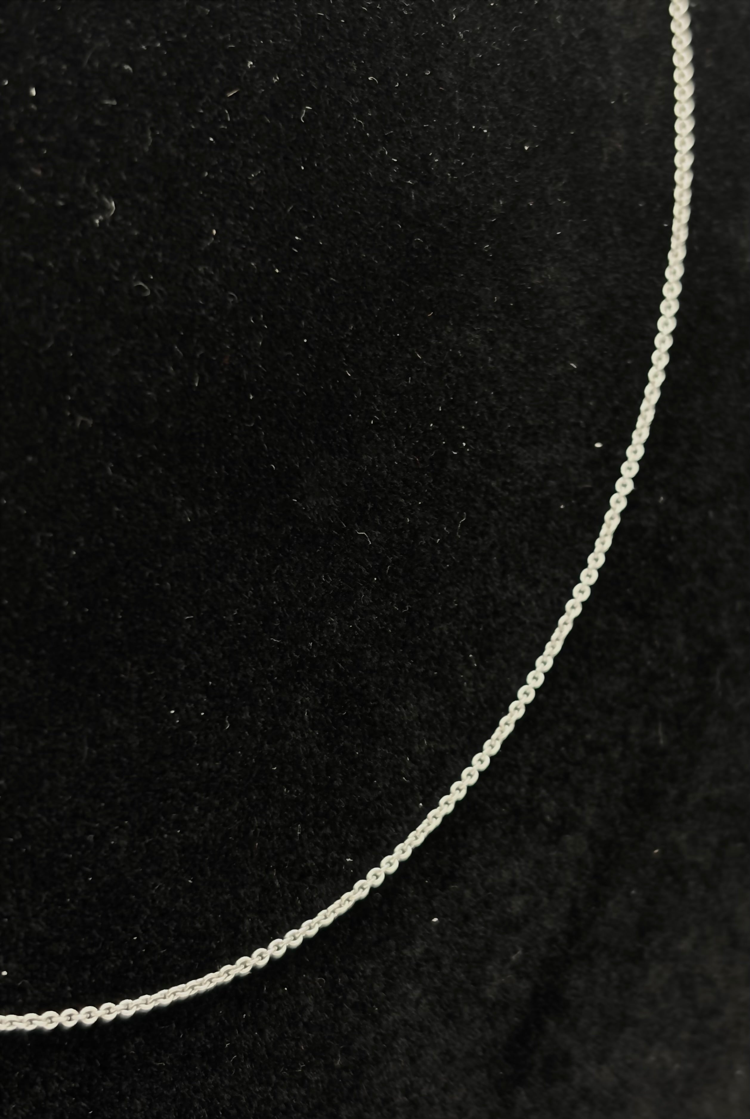 Vintage 18k White Gold Chain Necklace - 18"