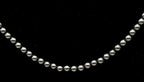 Vintage Hematite Bead Necklace with Sterling Silver Toggle Clasp