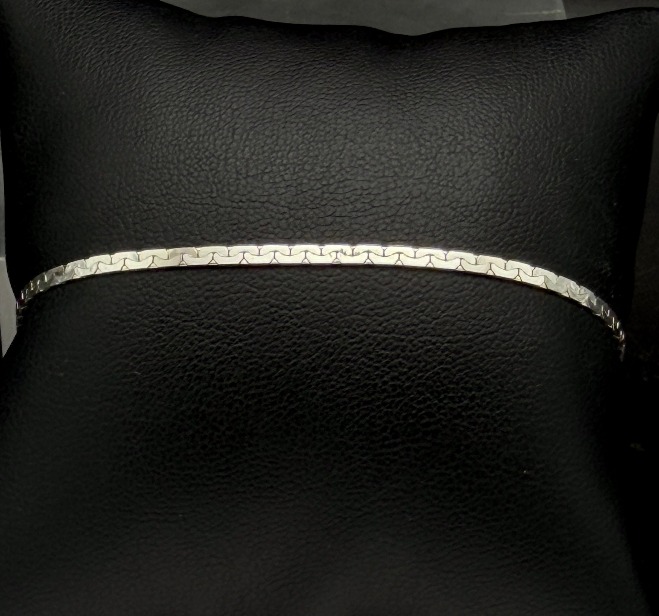 Vintage Italian Sterling Silver C Link Bracelet - 7"