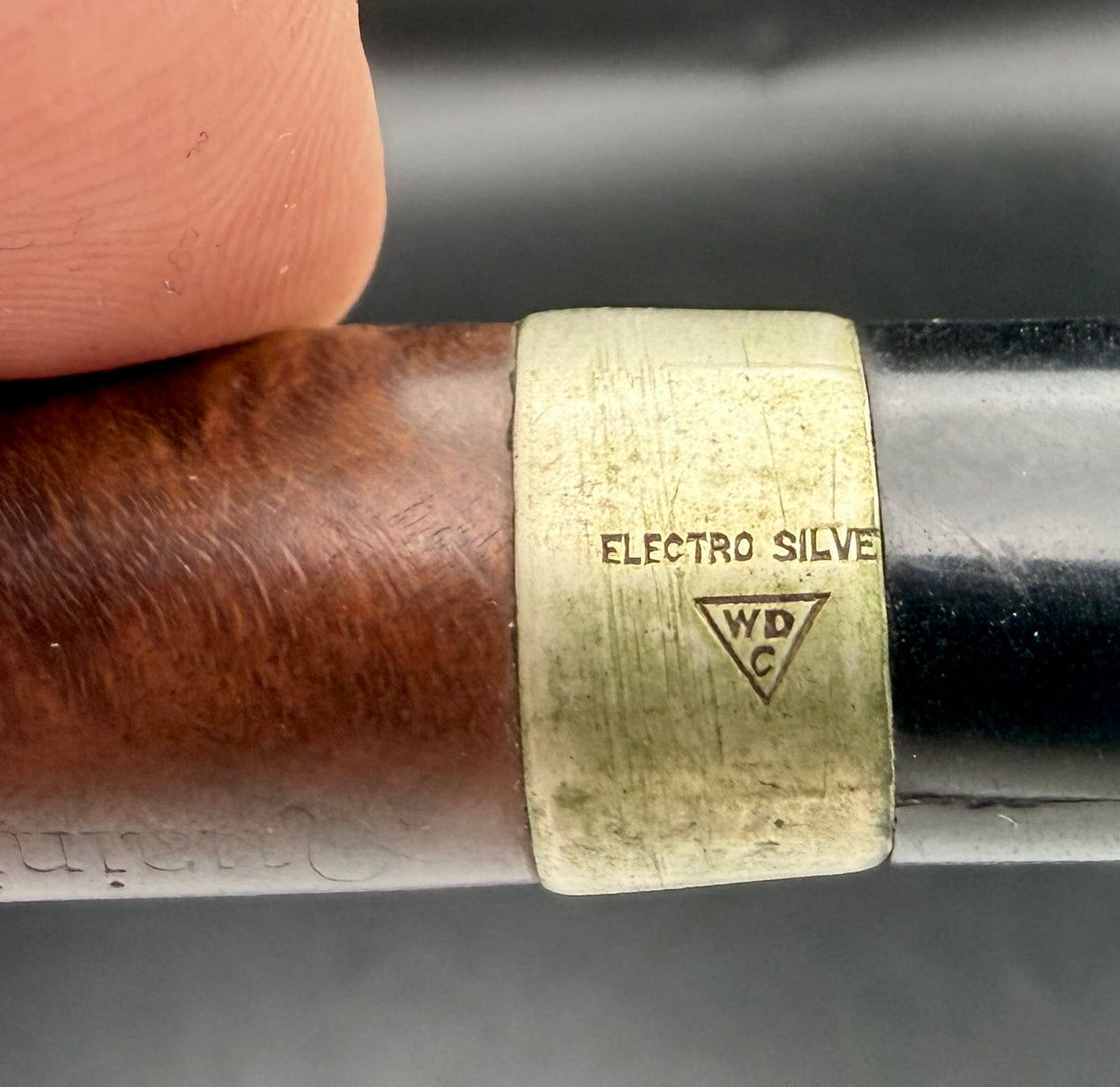 Vintage BBB Quaint A Handmade Estate Pipe - Rare WDC Silver Band