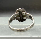 Vintage Southwestern Style Turquoise Sterling Silver Ring - Size 5