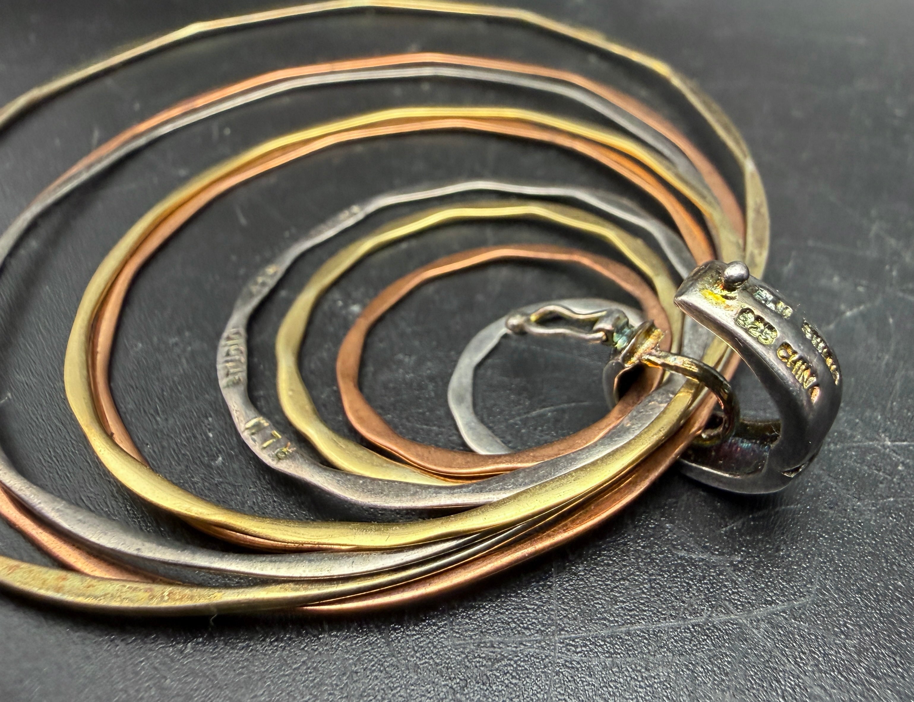 RLM Studio - Vintage Mixed Metals Hoops Pendant