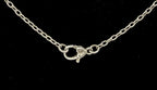 Judith Ripka - Vintage Sterling Silver Cubic Zirconia Station Chain Necklace - 18"