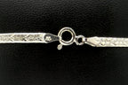 Vintage Italian Sterling Silver Herringbone Link Bracelet - 7"