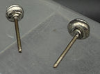 Vintage Silver Plated Rose Stud Earrings