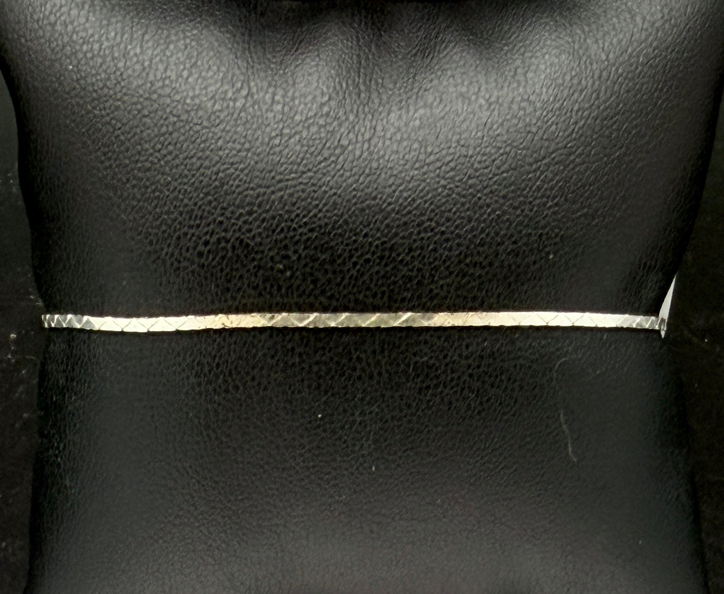 Vintage Italian Sterling Silver Cobra Link Bracelet - 7.25"