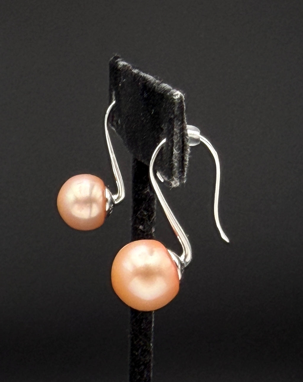 Honora - Vintage Pink Pearl Sterling Silver Earrings