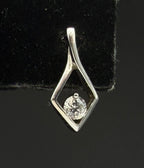 Vintage Sterling Silver and Crystal Earrings