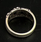 Wheeler Mfg - Vintage Black Hills Gold Style Sterling Silver Band - Size 7
