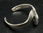 Vintage Sterling Silver Adjustable Size Ring - Size 3.75+