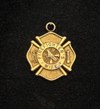 Blackinton - Vintage Sterling Silver Gold Plated "Firefighter's Wife" Pendant