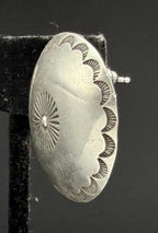 UNMATCHED Vintage Handmade Southwestern Sterling Silver Dome Stud Earring