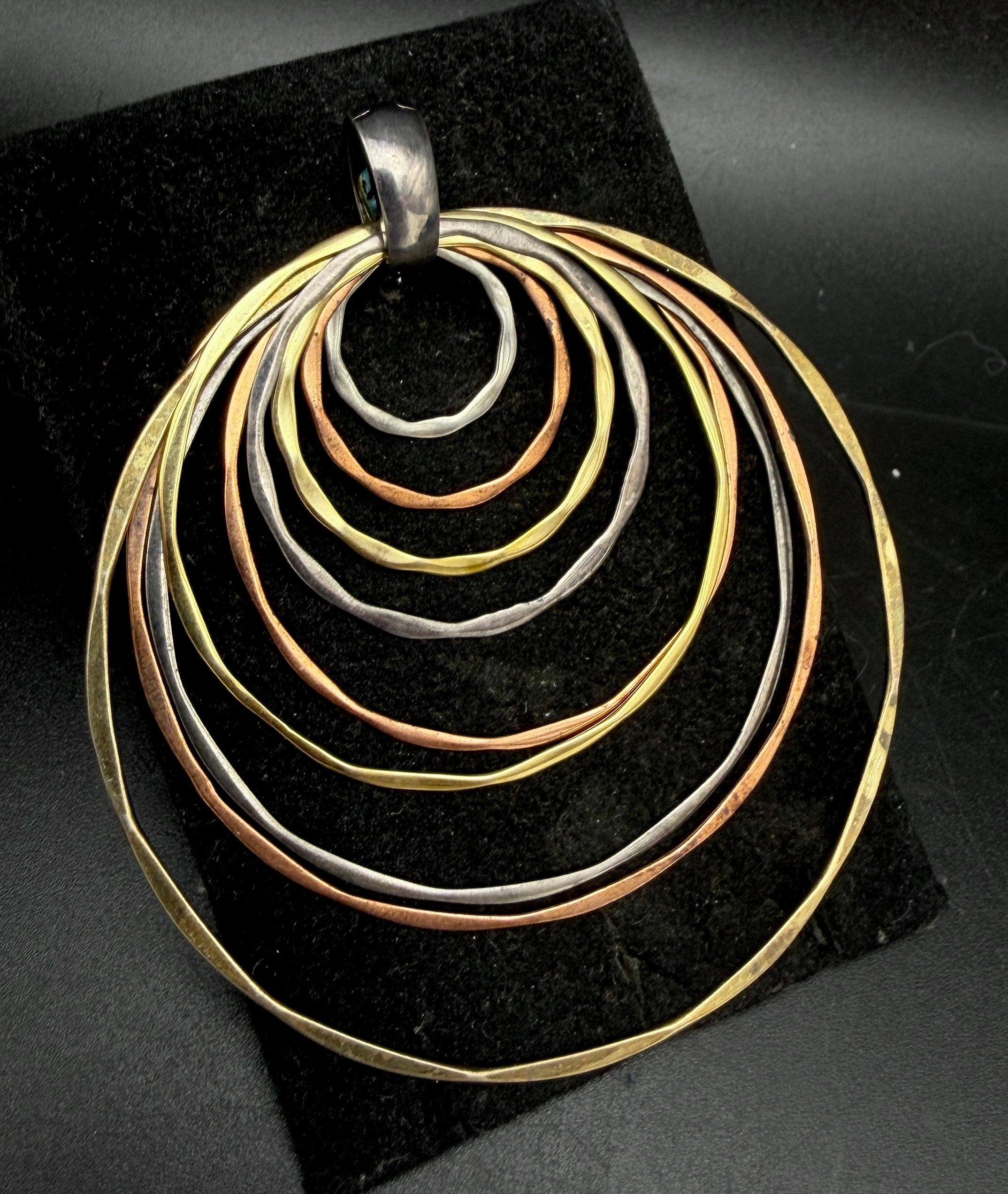 RLM Studio - Vintage Mixed Metals Hoops Pendant