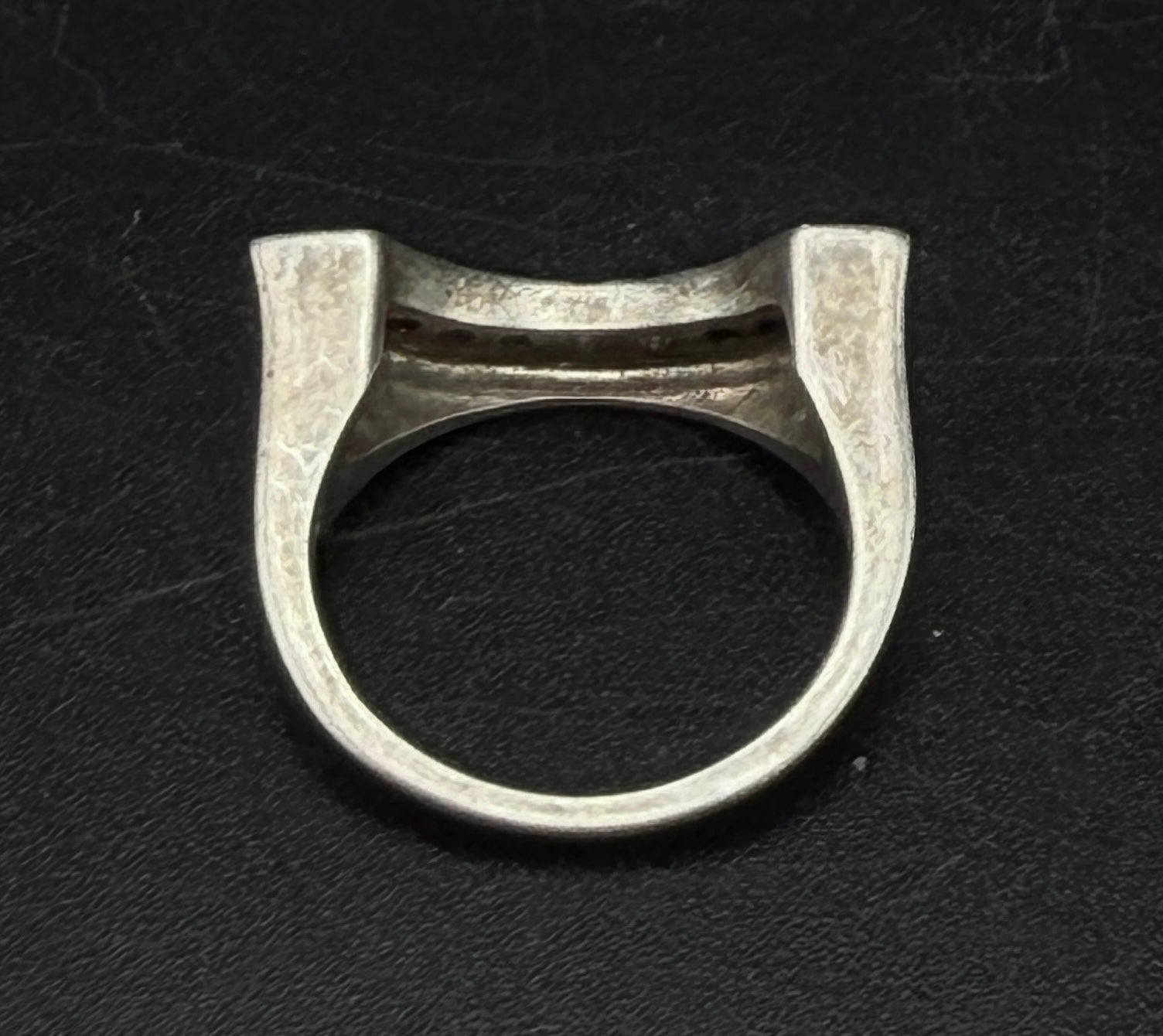Judith Ripka - Vintage Sterling Silver CZ Arched Band Ring - Size 6.25