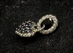 Judith Ripka - Vintage Sapphires and Sterling Silver Heart Charm