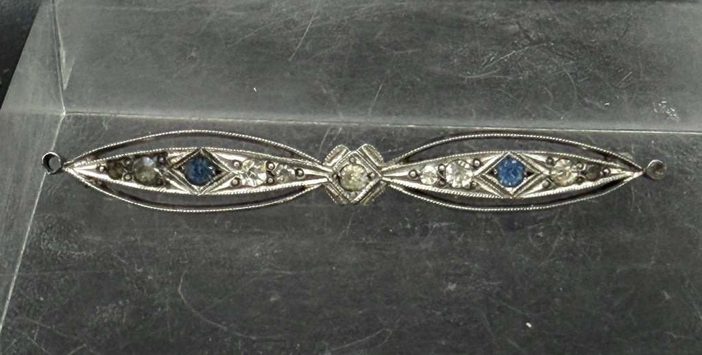 Foster & Bros. - Vintage Edwardian Sterling Silver Bar Pin
