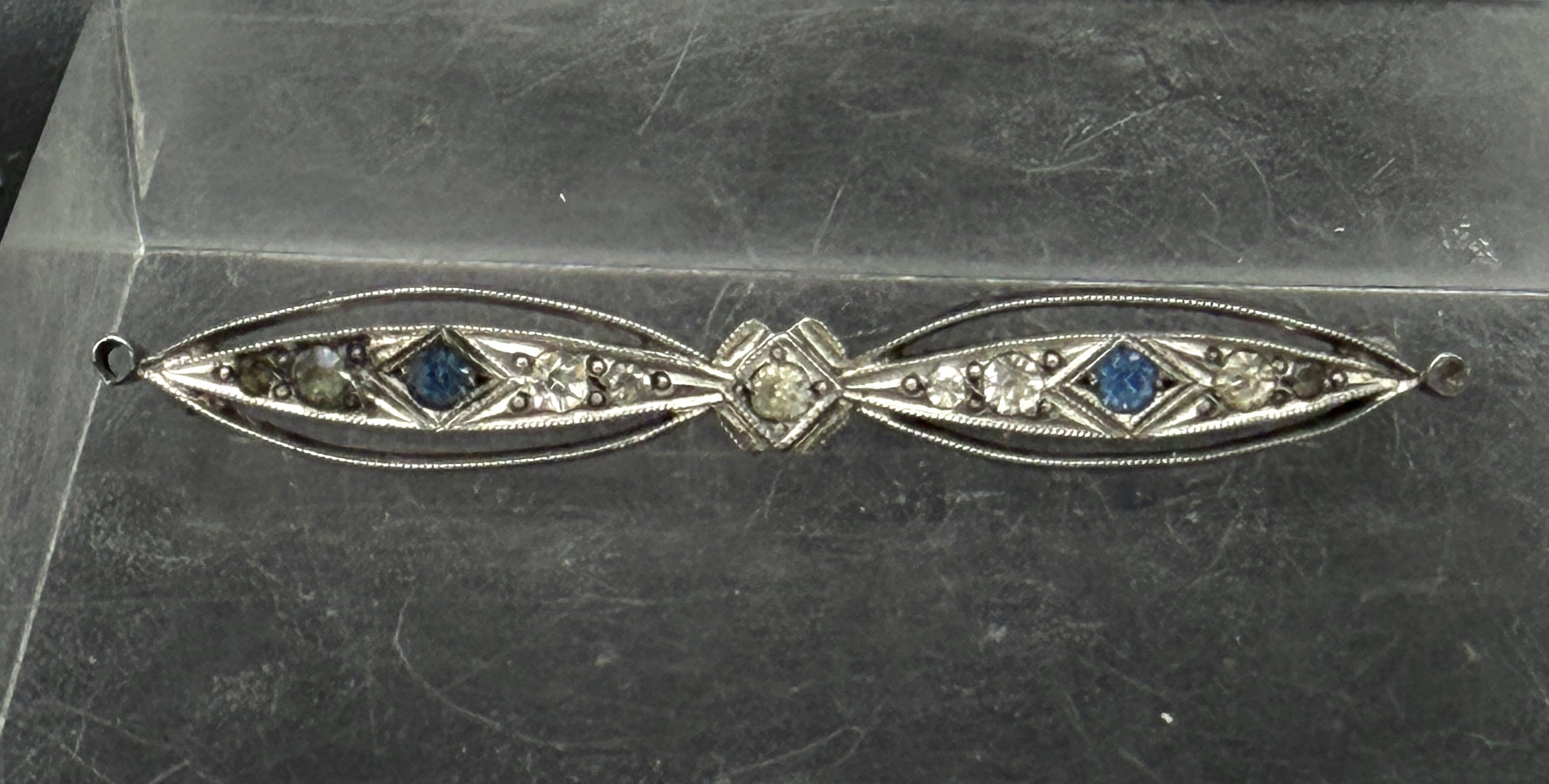 Foster & Bros. - Vintage Edwardian Sterling Silver Bar Pin