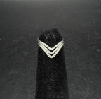 Sterling Silver Adjustable Size Chevron Toe Ring