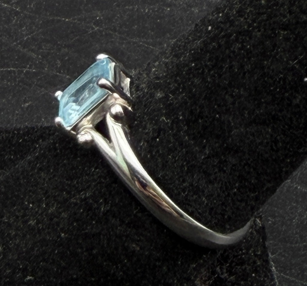 Ross-Simons - Vintage Sterling Silver Blue Topaz Ring - Size 8