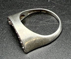 Judith Ripka - Vintage Sterling Silver CZ Arched Band Ring - Size 6.25