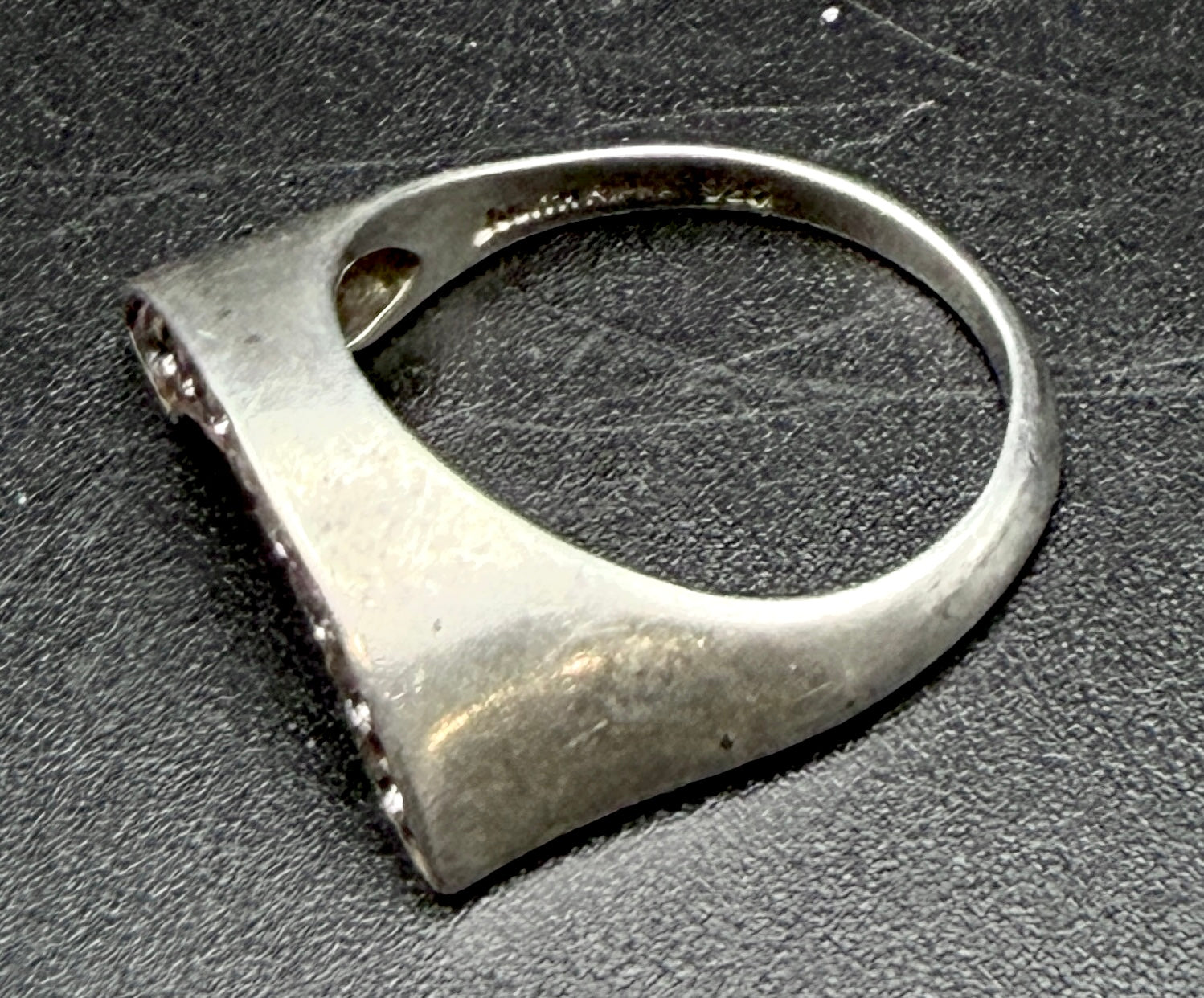 Judith Ripka - Vintage Sterling Silver CZ Arched Band Ring - Size 6.25