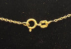 Vintage Gold Tone Sterling Silver Chain Necklace - 18"
