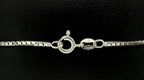 Vintage Italian Sterling Silver Box Link Bracelet - 7.25"