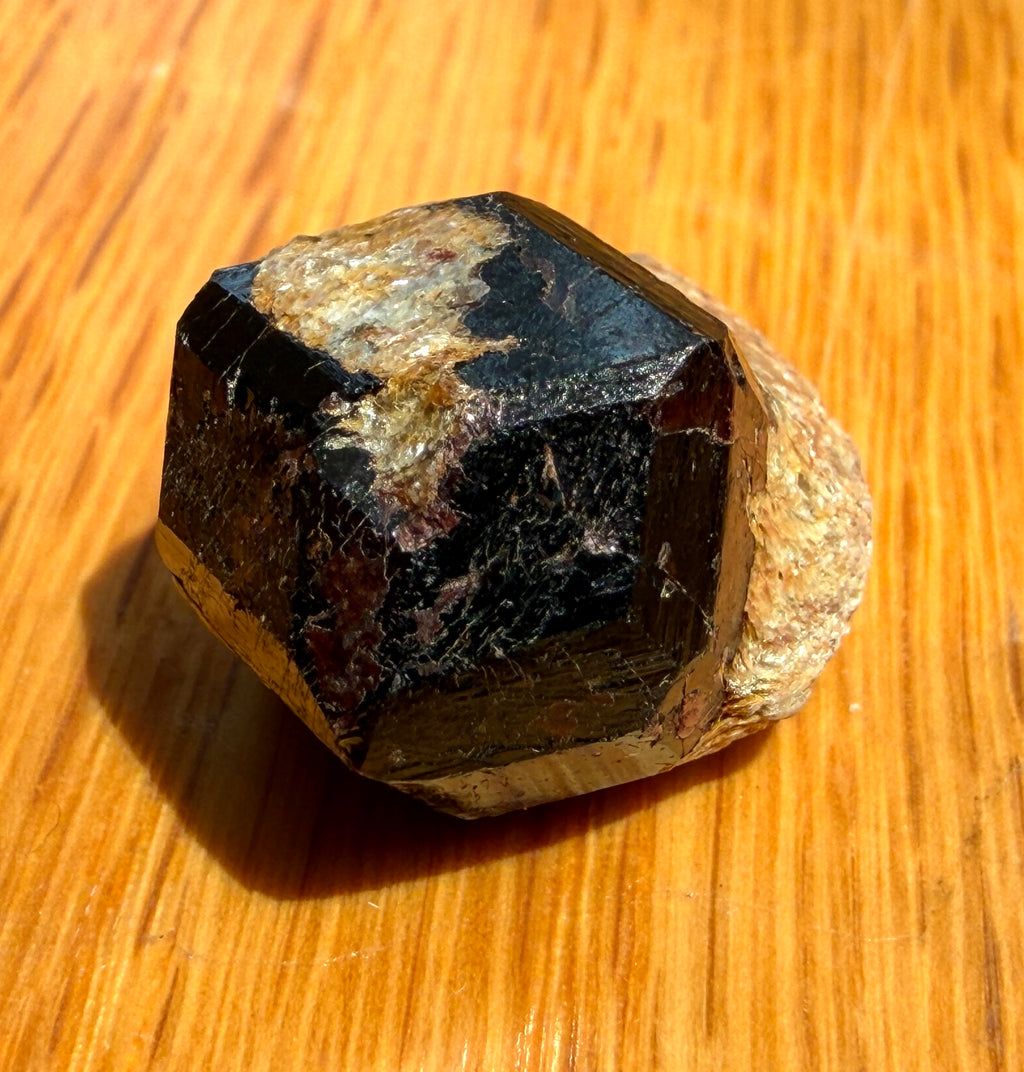 Almandine Garnet Crystal with Mica - Afghanistan