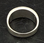 Vintage Sterling Silver Black Onyx and CZ Ring - Size 7 AS IS