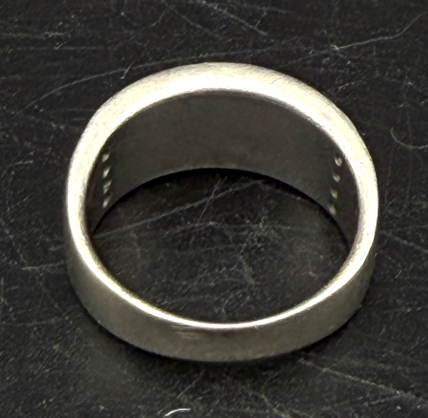 Vintage Sterling Silver Black Onyx and CZ Ring - Size 7 AS IS