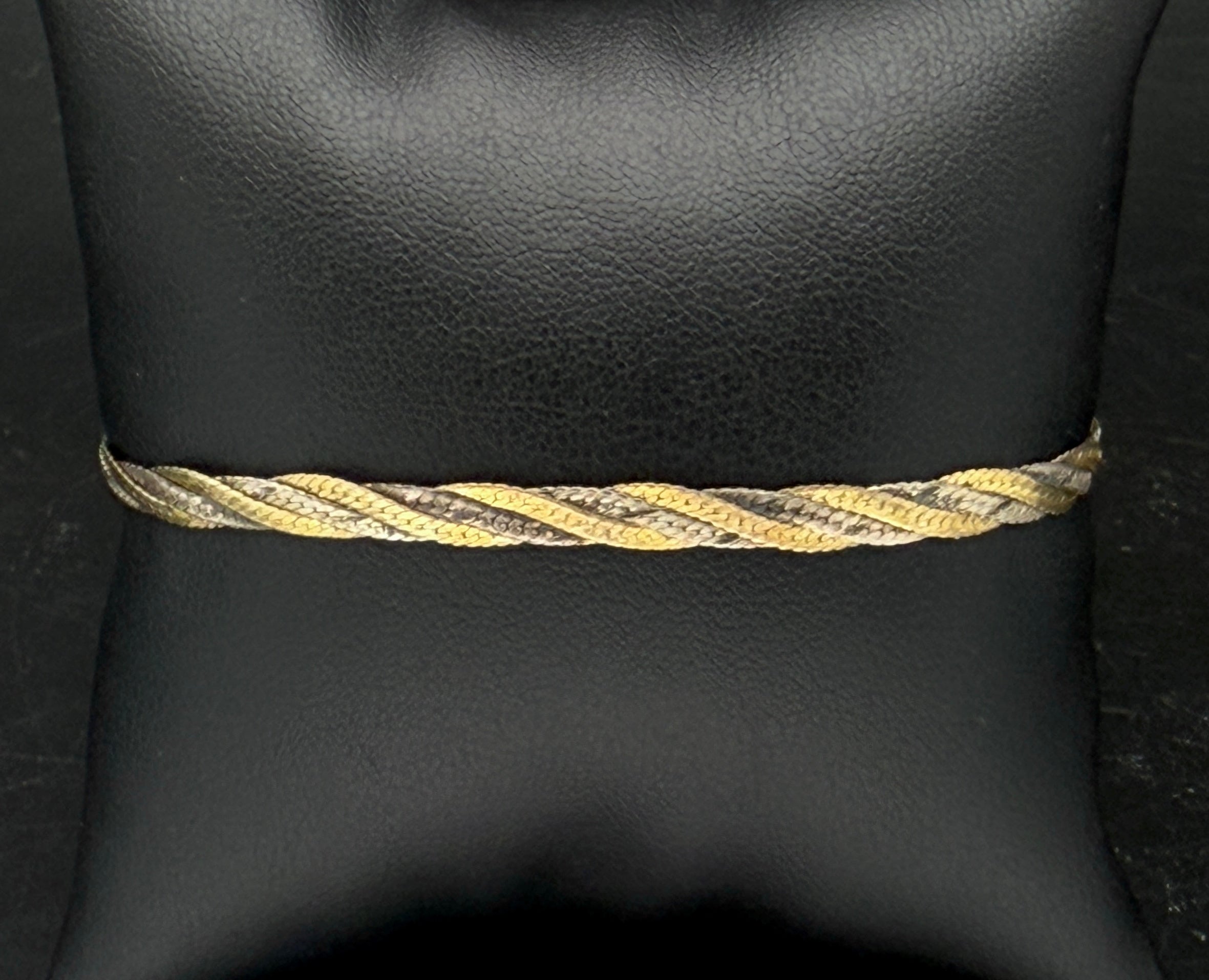 Milor - Vintage Sterling Silver Dual Tone Braided Link Bracelet