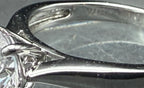 Vintage Cubic Zirconia Sterling Silver Solitaire Ring - Size 8