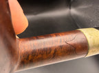 Vintage BBB Quaint A Handmade Estate Pipe - Rare WDC Silver Band