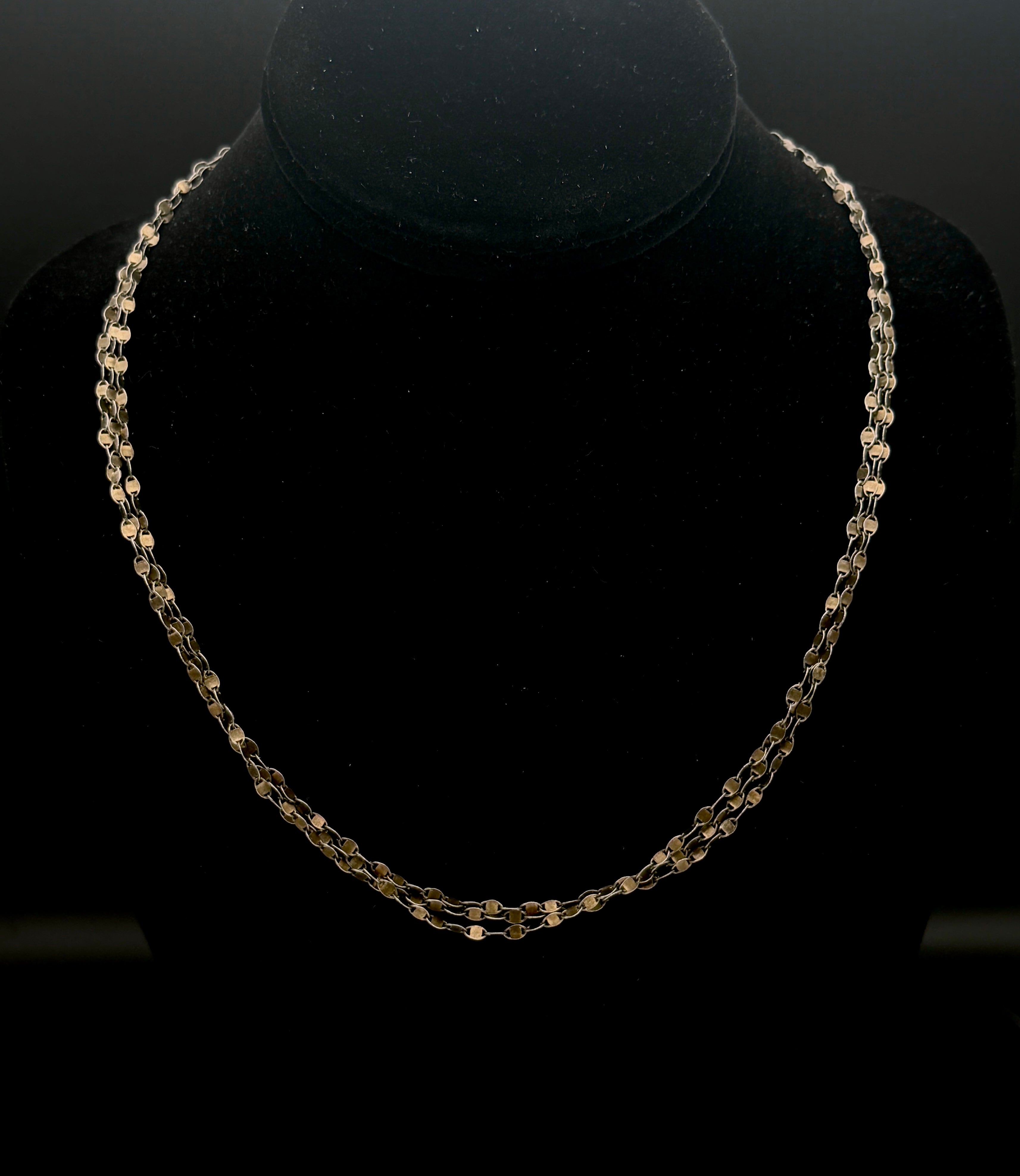 Milor - Vintage Five Feet Long! 950 Silver Italian Unique Link Chain Necklace - 60"