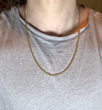 14k Gold Filled Cable Link Chain Necklace - 24"