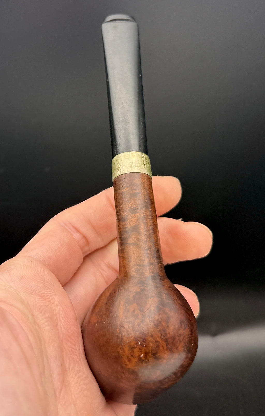 Vintage BBB Quaint A Handmade Estate Pipe - Rare WDC Silver Band