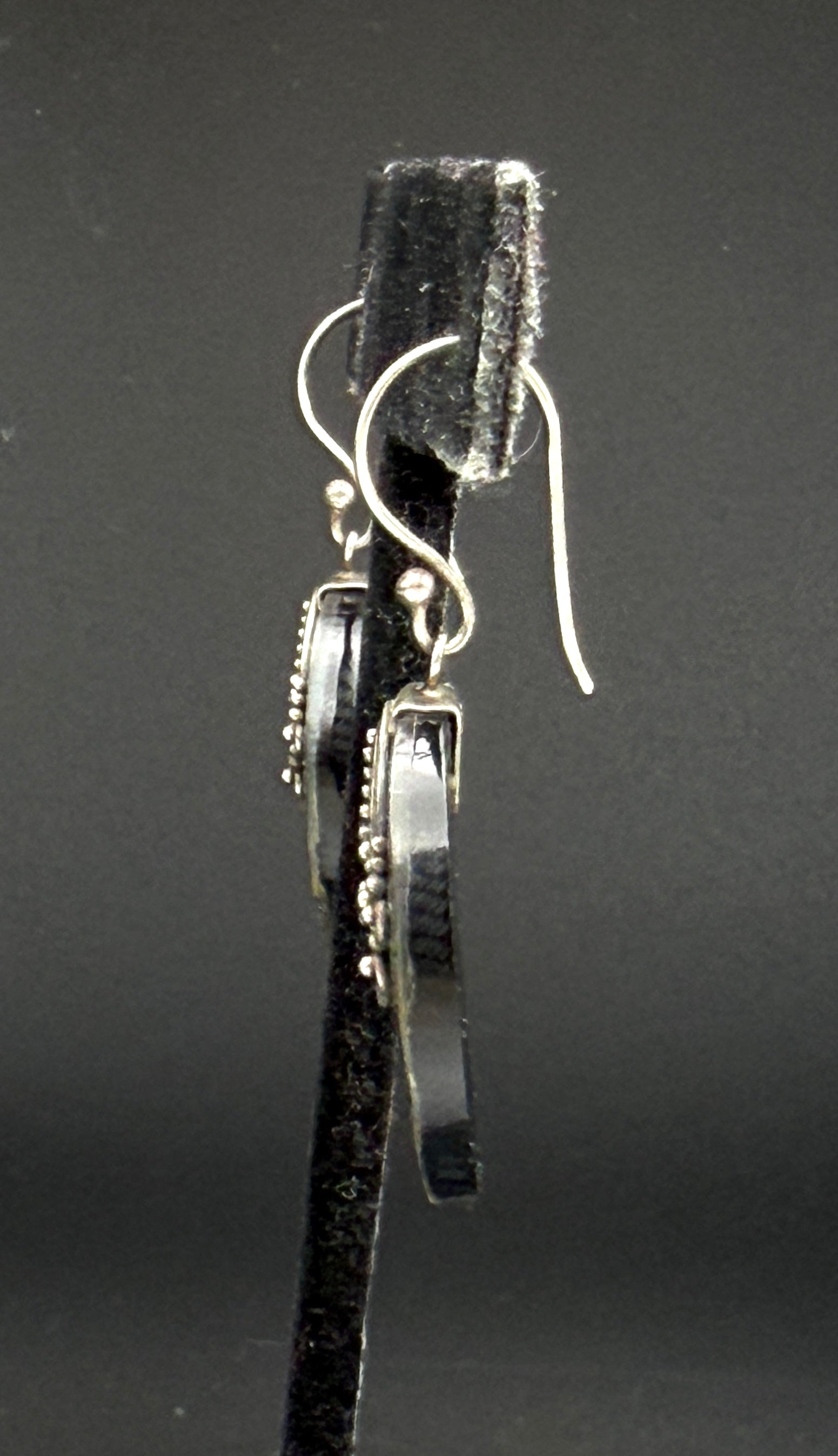 Suarti - Vintage Abalone Shell Sterling Silver Dangle Earrings