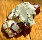 Garnet Crystal Cluster with Quartz on Matrix