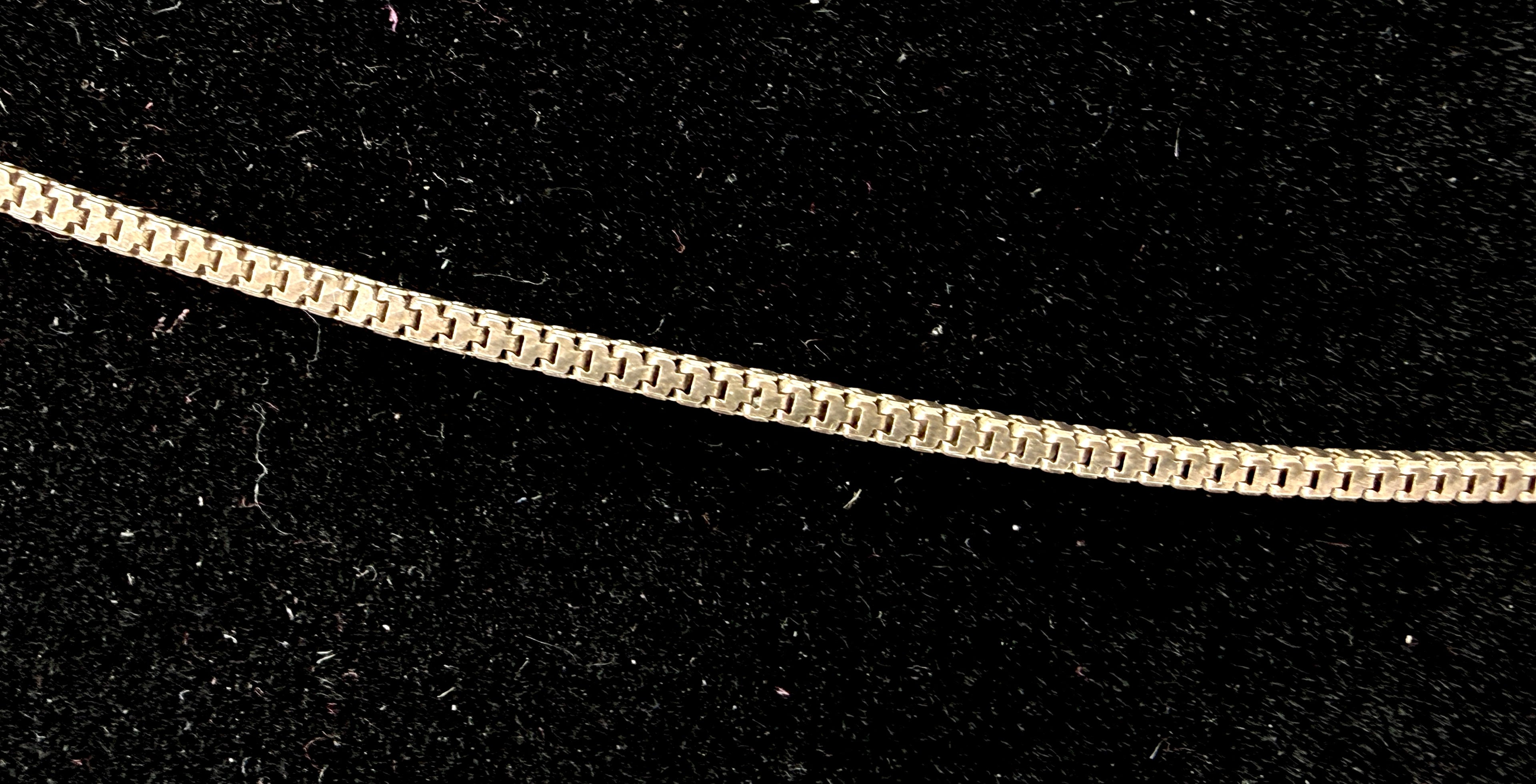 Milor - Vintage 950 Silver Italian Unique Link Chain Adjustable Size Necklace